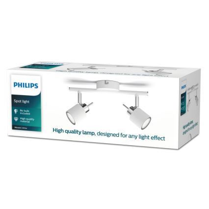 Philips - Kohdevalo 2xGU10/35W/230V valkoinen