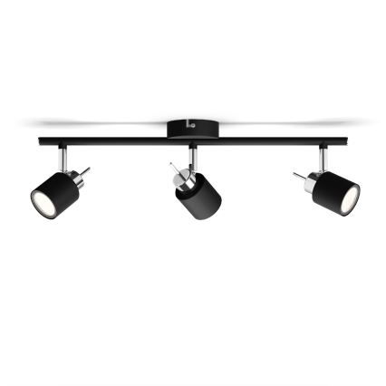 Philips - Kohdevalo 3xGU10/35W/230V musta