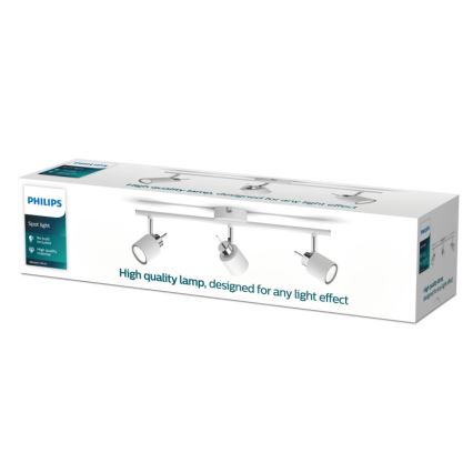 Philips - Kohdevalo 3xGU10/35W/230V valkoinen