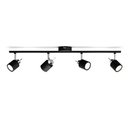 Philips - Kohdevalo 4xGU10/35W/230V musta