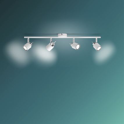 Philips - Kohdevalo 4xGU10/35W/230V valkoinen