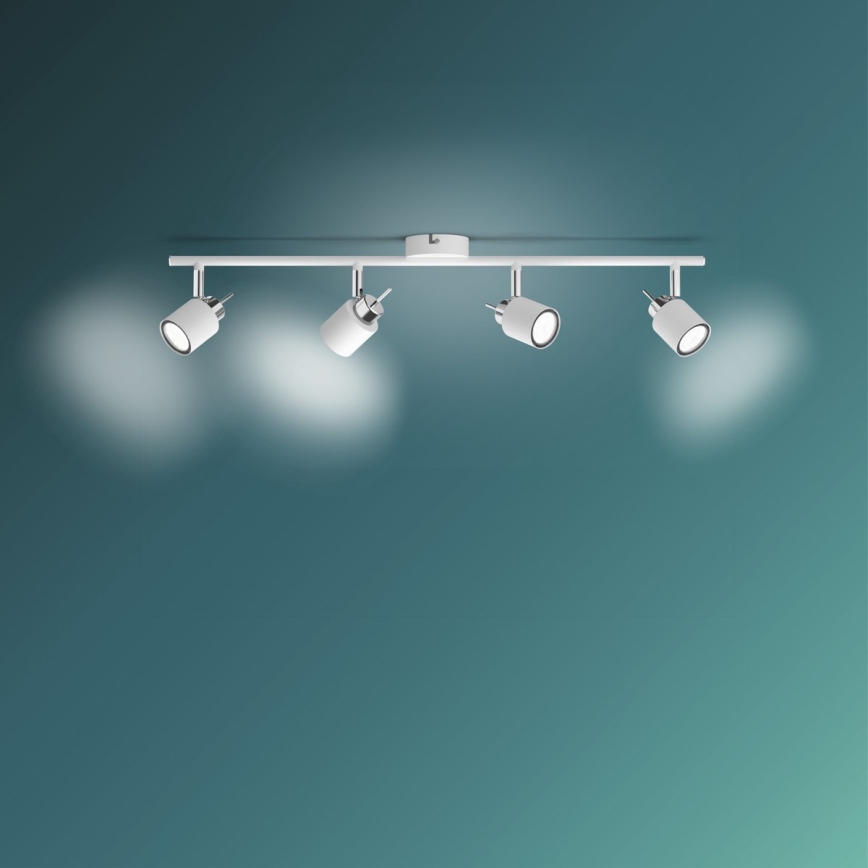 Philips - Kohdevalo 4xGU10/35W/230V valkoinen