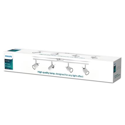 Philips - Kohdevalo 4xGU10/35W/230V valkoinen