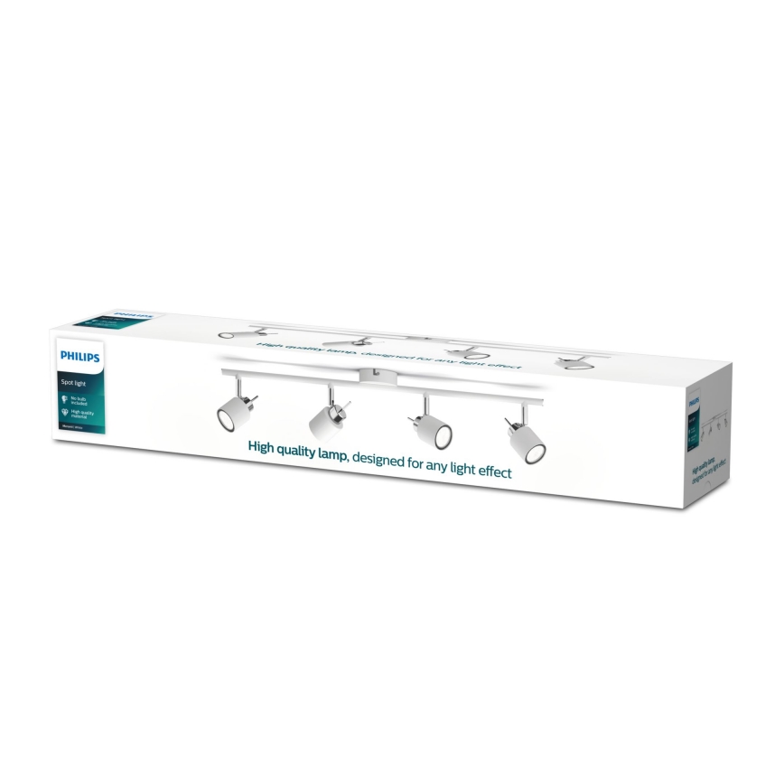 Philips - Kohdevalo 4xGU10/35W/230V valkoinen