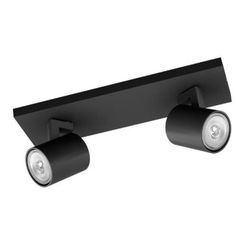 Philips - Kohdevalo RUNNER 2xGU10/20W/230V musta