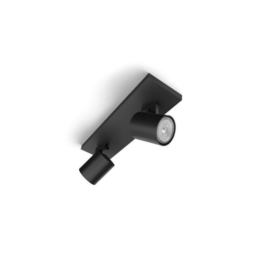 Philips - Kohdevalo RUNNER 2xGU10/20W/230V musta