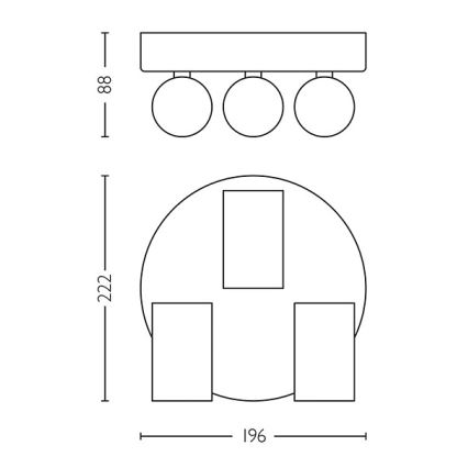 Philips - Kylpyhuoneen kohdevalo IDRIS 3xGU10/5W/230V IP44 valkoinen