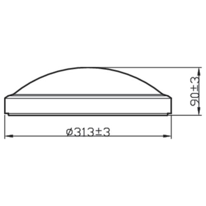 Philips - kylpyhuoneen LED-kattovalaisin DORIS LED / 17W / 230V IP44