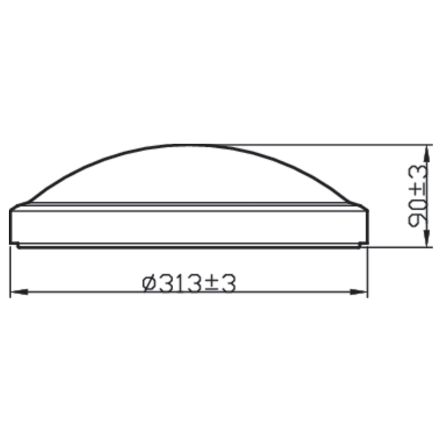 Philips - kylpyhuoneen LED-kattovalaisin DORIS LED / 17W / 230V IP44