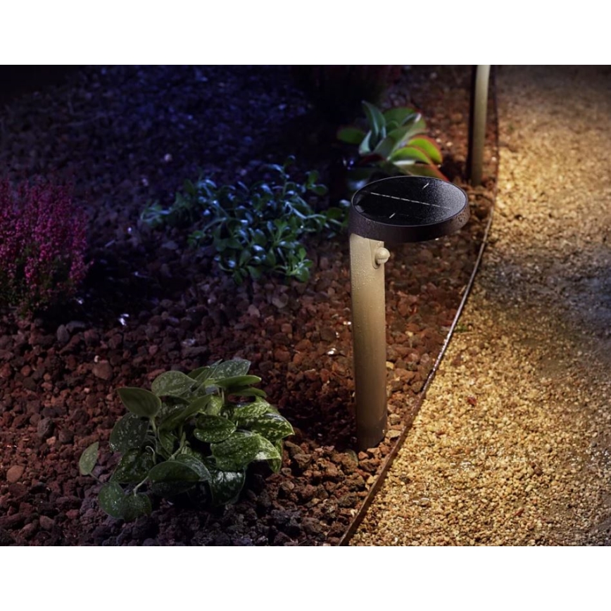 Philips - LED aurinkokenno lamppu anturilla LED/1.2W/4V 3000K IP44
