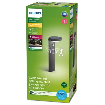 Philips - LED aurinkokenno lamppu anturilla LED/1.2W/4V 3000K IP44
