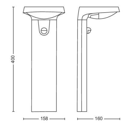 Philips - LED aurinkokenno lamppu anturilla LED/1.2W/4V 4000K IP44