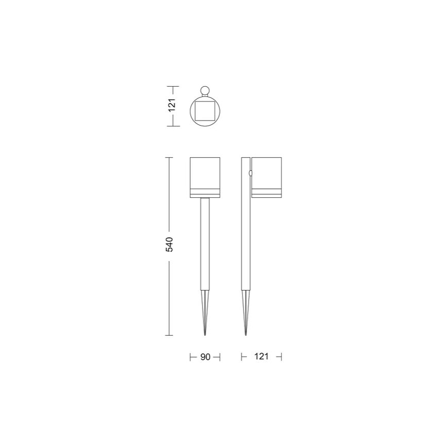 Philips - LED-aurinkokenno lamppu FYCE LED/1,5W/3,7V IP44