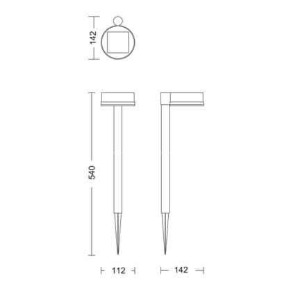 Philips - LED-aurinkokenno seinälamppu VYNCE LED/1,5W/3,7V IP44