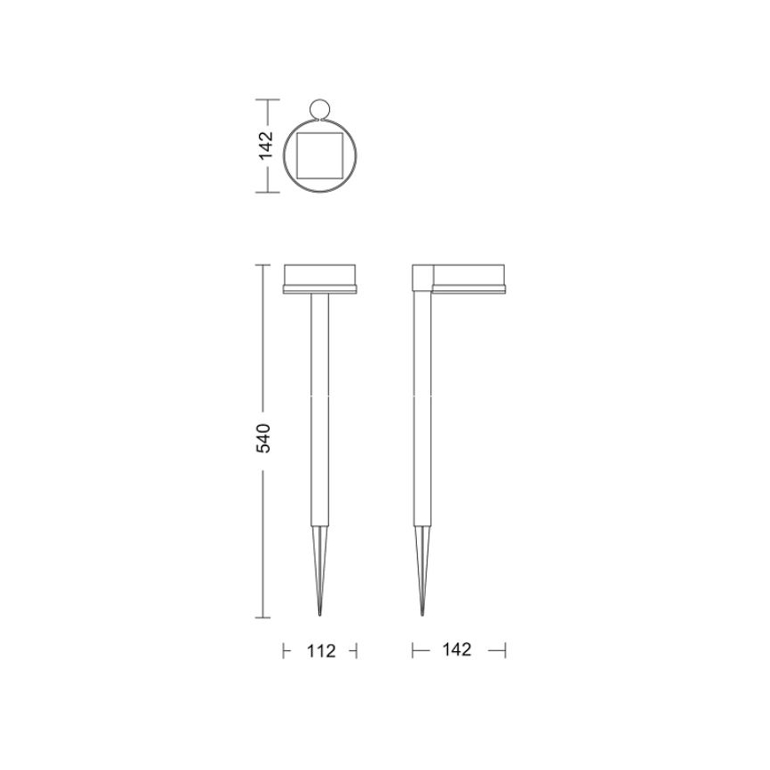 Philips - LED-aurinkokenno seinälamppu VYNCE LED/1,5W/3,7V IP44