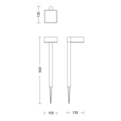 Philips - LED-aurinkokenno seinälamppu VYNCE LED/1,5W/3,7V IP44