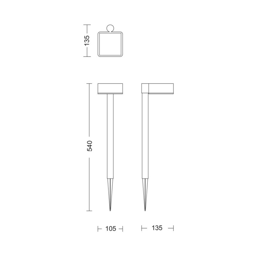 Philips - LED-aurinkokenno seinälamppu VYNCE LED/1,5W/3,7V IP44