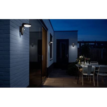 Philips - LED aurinkokenno seinävalaisin anturilla LED/1.2W/4V 3000K IP44