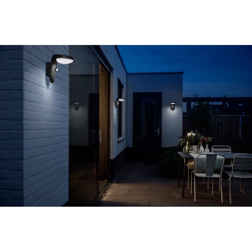 Philips - LED aurinkokenno seinävalaisin anturilla LED/1.2W/4V 3000K IP44
