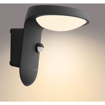 Philips - LED aurinkokenno seinävalaisin anturilla LED/1.2W/4V 3000K IP44