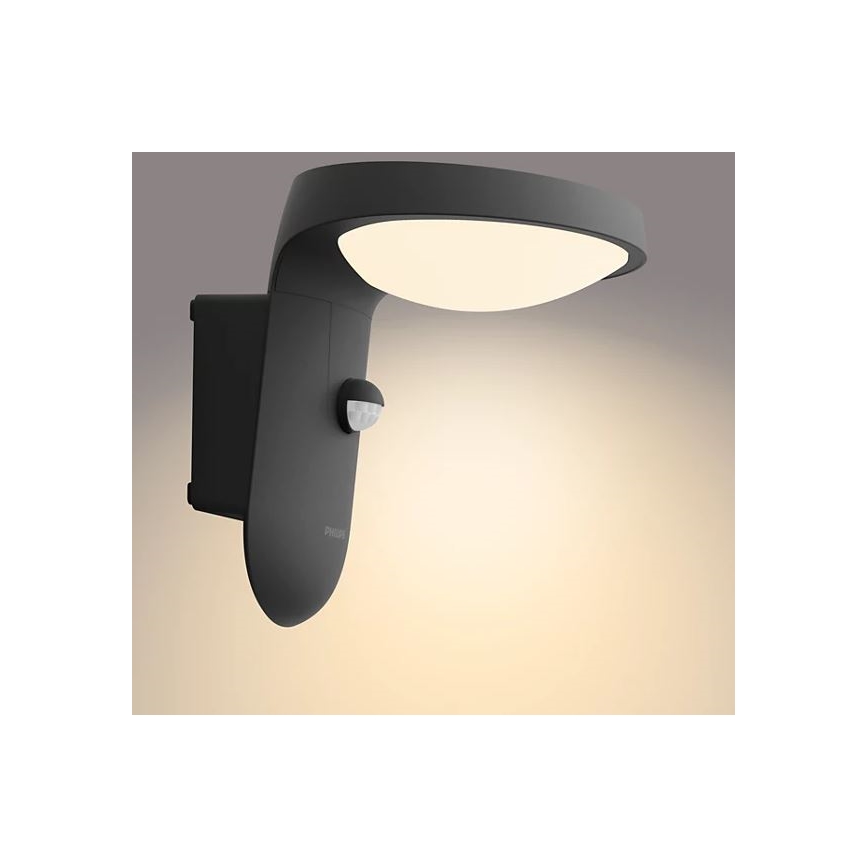 Philips - LED aurinkokenno seinävalaisin anturilla LED/1.2W/4V 3000K IP44