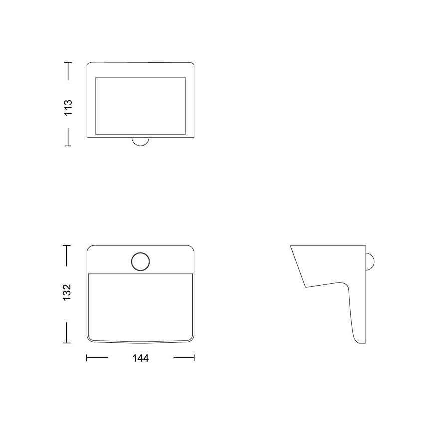 Philips - LED aurinkokenno seinävalaisin anturilla YARIXA LED/2,2W/3,7V IP44