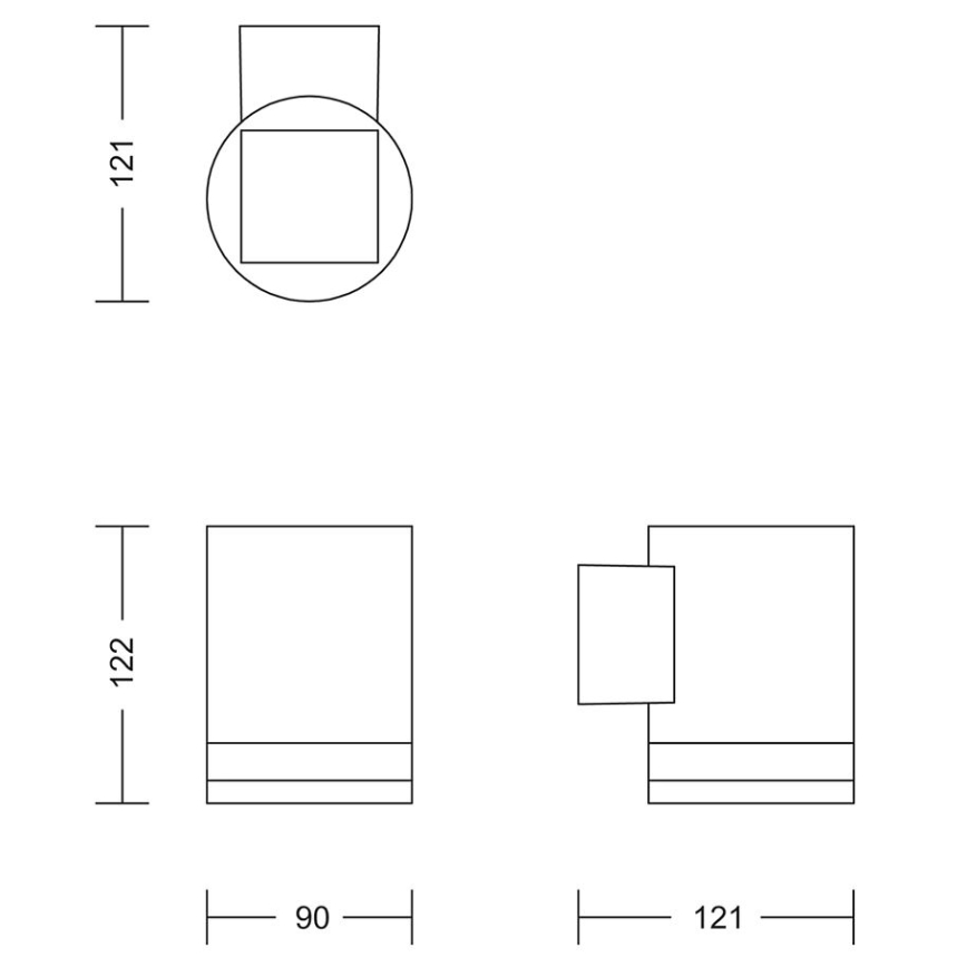 Philips - LED-aurinkokenno seinävalaisin FYCE LED/1,5W/3,7V IP44
