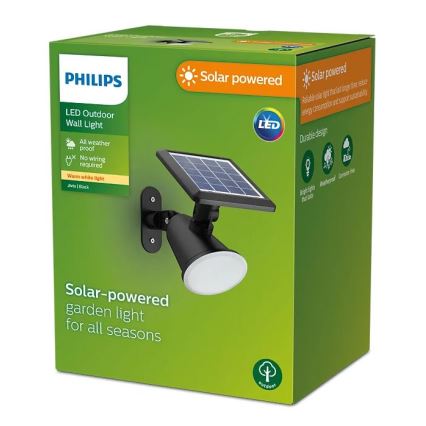 Philips - LED-aurinkokenno seinävalaisin JIVIX LED/1,4W/3,7V IP44