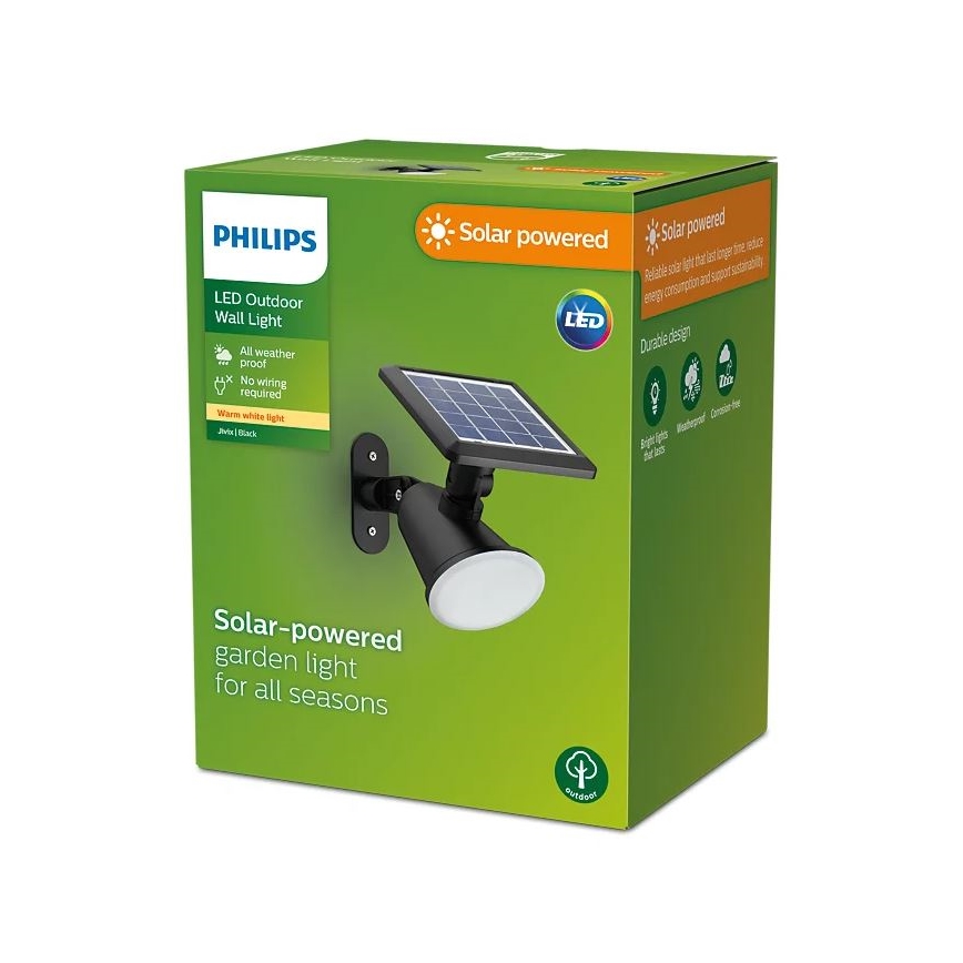 Philips - LED-aurinkokenno seinävalaisin JIVIX LED/1,4W/3,7V IP44