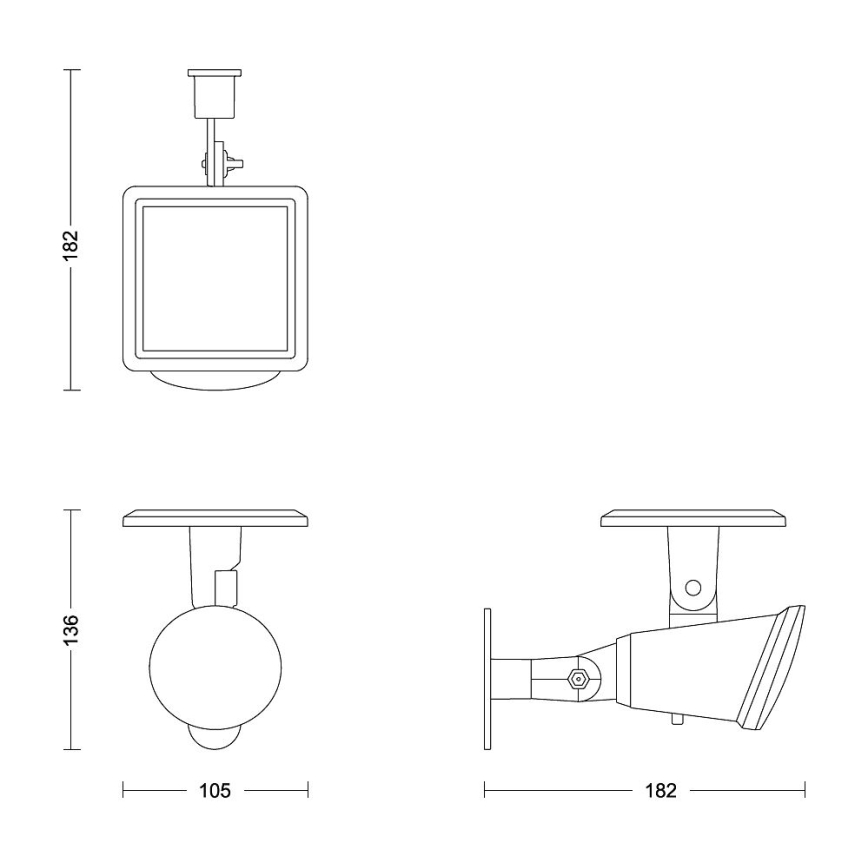 Philips - LED-aurinkokenno seinävalaisin JIVIX LED/1,4W/3,7V IP44