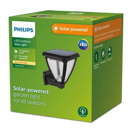 Philips - LED-aurinkokenno seinävalaisin VAPORA LED/1,5W/3,7V IP44