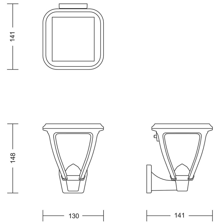 Philips - LED-aurinkokenno seinävalaisin VAPORA LED/1,5W/3,7V IP44