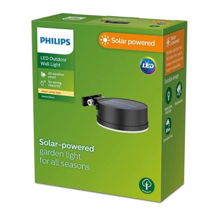 Philips - LED-aurinkokenno seinävalaisin VYNCE LED/1,5W/3,7V IP44
