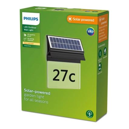 Philips - LED-aurinkokenno talonnumero ENKARA LED/0,2W/3,7V IP44