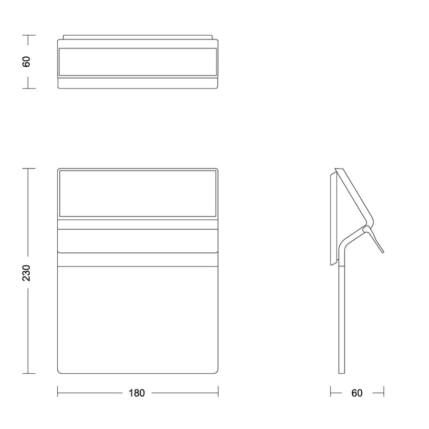 Philips - LED-aurinkokenno talonnumero ENKARA LED/0,2W/3,7V IP44