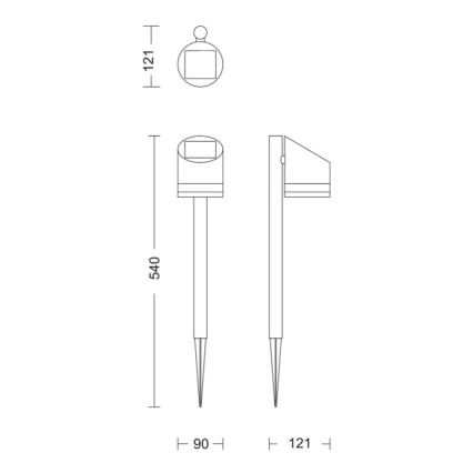 Philips - LED-aurinkokennolamppu FYCE LED/1,5W/3,7V IP44