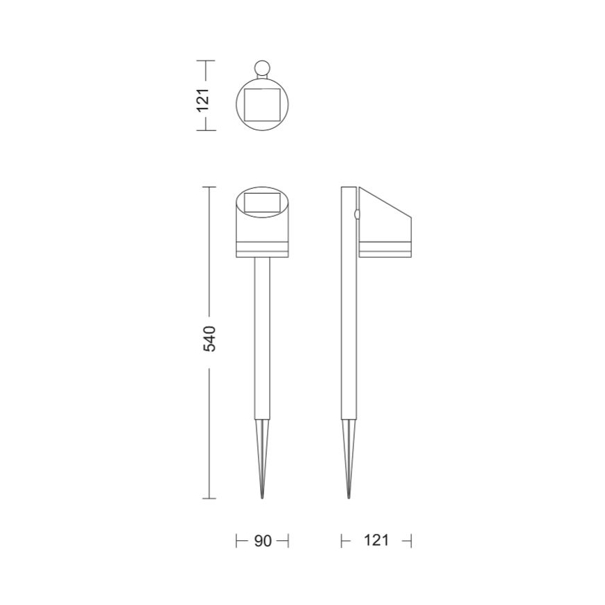 Philips - LED-aurinkokennolamppu FYCE LED/1,5W/3,7V IP44
