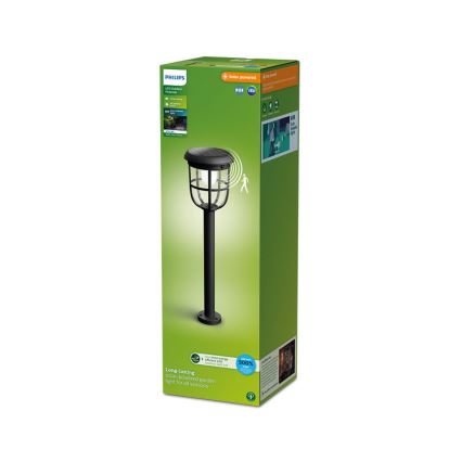 Philips - LED-aurinkolamppu anturilla RADII LED/1,3W/3,7V 3000K IP44
