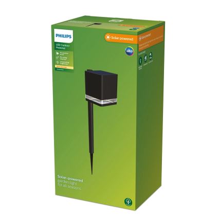 Philips - LED-aurinkolamppu VIRONA LED/1,8W/3,7V 2700K IP44