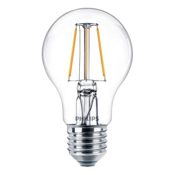 Philips LED-filamenttilamppu E27/4,3W/230V 4000K