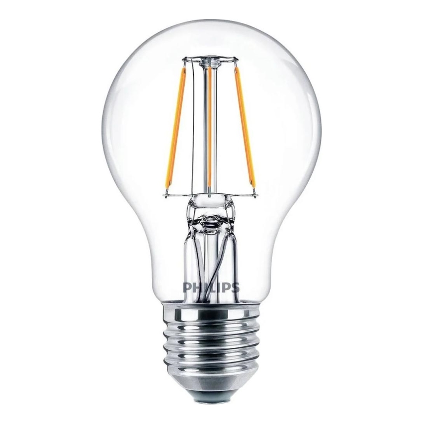 Philips LED-filamenttilamppu E27/4,3W/230V 4000K