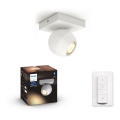 Philips - LED himmennettävä Hue BUCKRAM kohdevalaisin 1xGU10/5W/230V + kaukosäädin