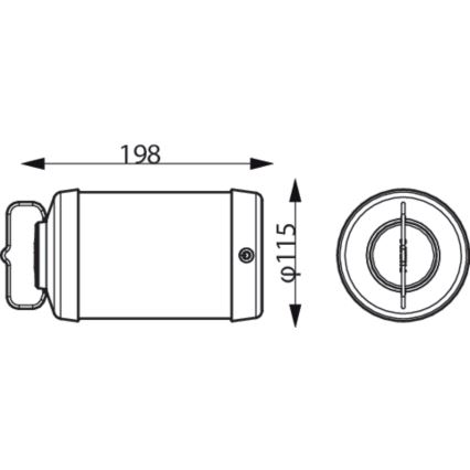 Philips - LED Himmennettävä kannattava lamppu CICERO LED/6W/5V 4000 mAh IP54