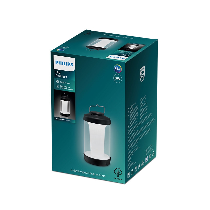 Philips - LED Himmennettävä kannettava lamppu CICERO LED/6W/5V IP54