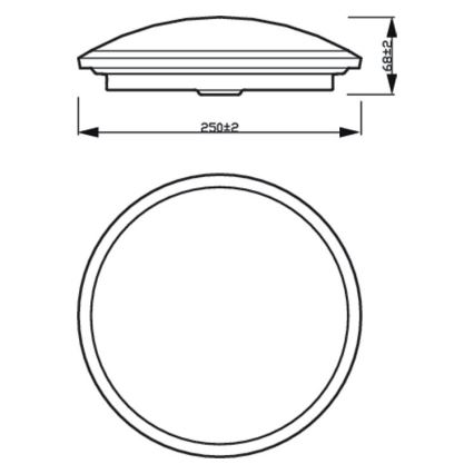Philips - LED Himmennettävä kattovalaisin SCENE SWITCH LED/12W/230V