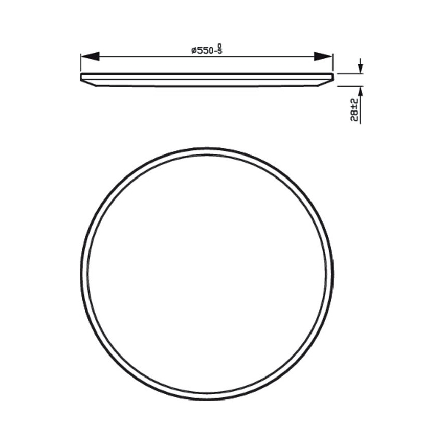 Philips - Himmennettävä LED-kattovalaisin SCENE SWITCH LED / 36W / 230V