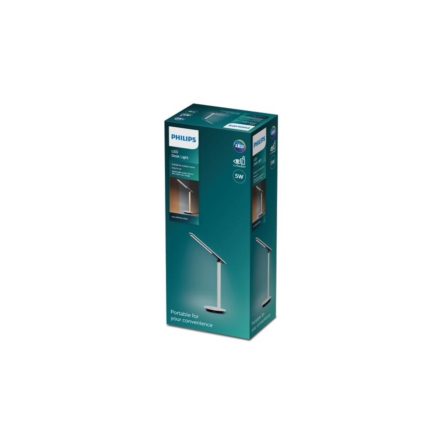 Philips - LED Himmennettävä kosketuspöytävalaisin ROCK LED/5W/5V 1800mAh