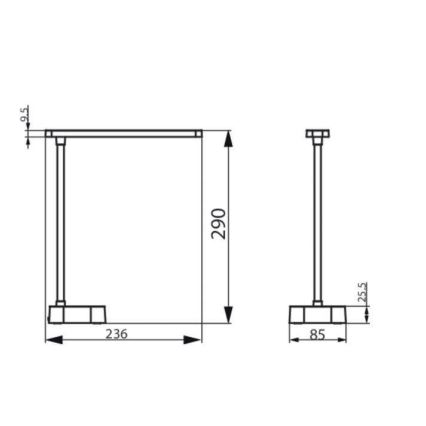 Philips - LED Himmennettävä kosketuspöytävalaisin TILPA LED/5W/5V