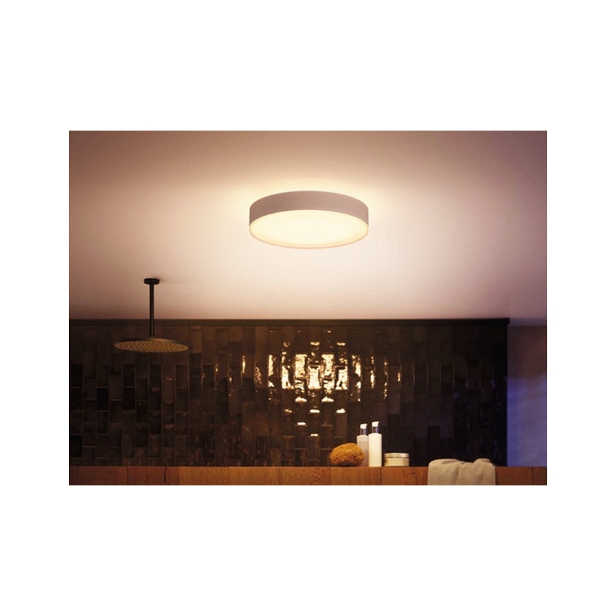 Philips - LED Himmennettävä kylpyhuone valo Hue DEVERE LED/19,2W/230V IP44 d. 381 mm 2200-6500K + kaukosäädin