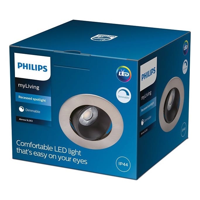 Philips - LED himmennettävä kylpyhuonevalaisin ABROSA 1xLED/9W/230V IP44